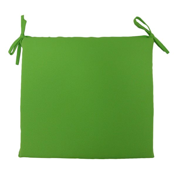 Kiwi Green Canvas Outdoor Square Seat Cushion