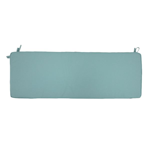 Canal Blue Canvas Outdoor Bench Cushion