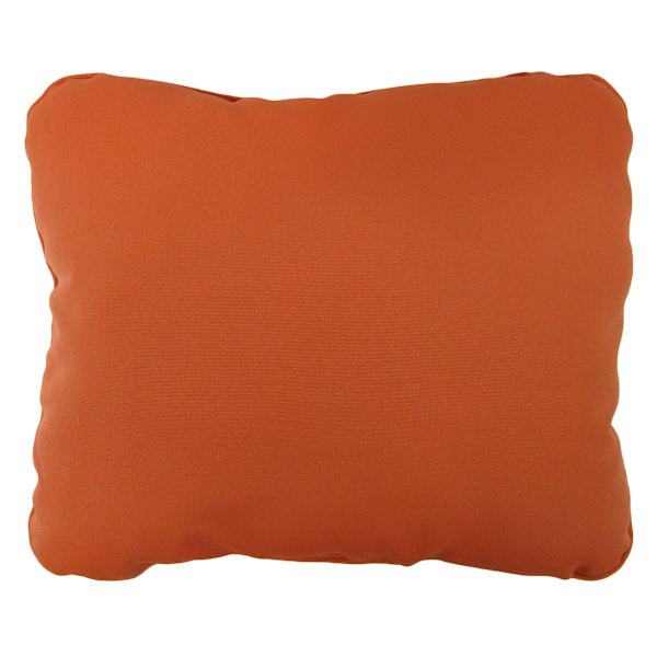 Terracotta Canvas Outdoor Corded Back Cushion
