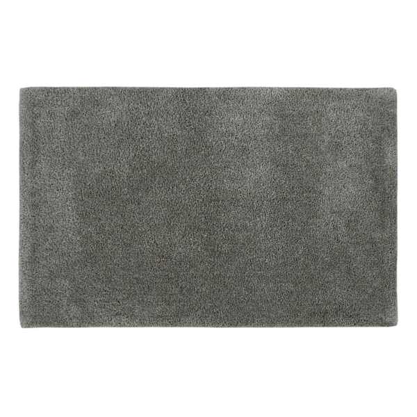 Solid Grey Shag Tufted Accent Rug, 27x45