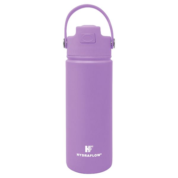 Hydraflow Purple Hybrid Insulated Flip Straw Bottle, 17oz