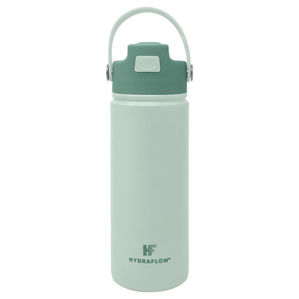 Hydraflow Green Hybrid Insulated Flip Straw Bottle, 17oz