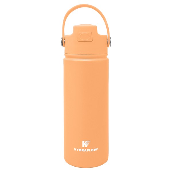 Hydraflow Peach Hybrid Insulated Flip Straw Bottle, 17oz