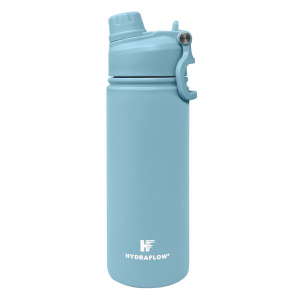 Hydraflow Mystic Blue Hybrid Vacuum Insulated Bottle with Dual Lid, 17oz