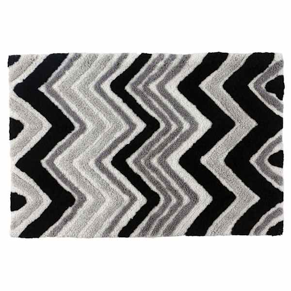 Neutrals Chevron Tufted Bath Rug, 20x30