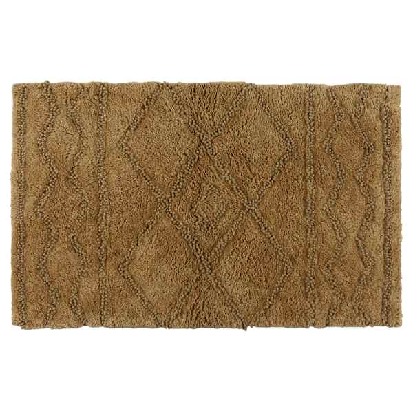 Brown Geo Tufted Bath Rug, 20x30
