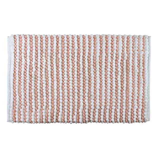 Pink Chenille Loop Cotton Bath Rug, 20x30