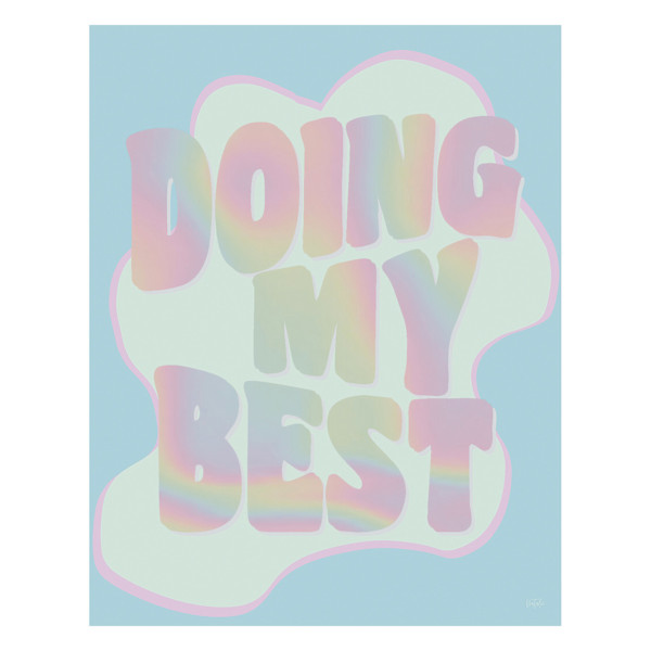 Doing My Best Canvas Wall Sign, 11x14