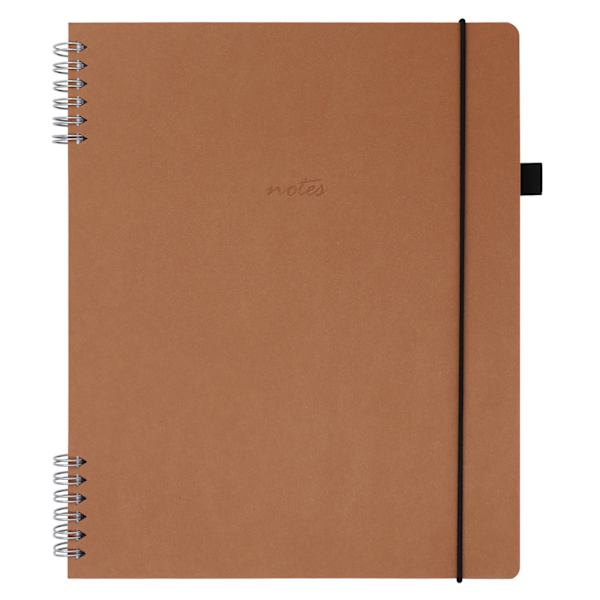 Brown Kraft paper spiral journal