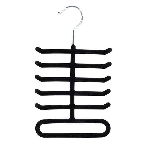 Velvet Tie Hanger, Black