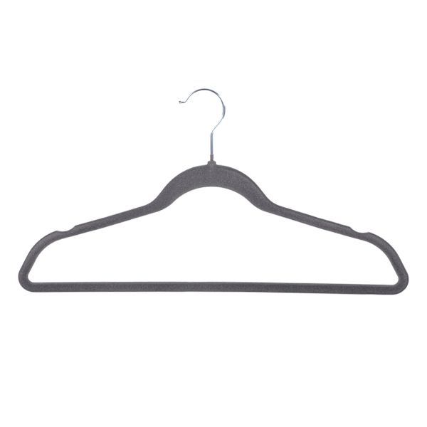 25-Pack Velvet Hangers, Black Pearl