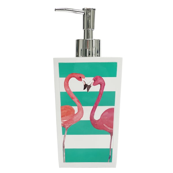 Flamingos in Paradise Pink Soap Dispenser, 7.8"