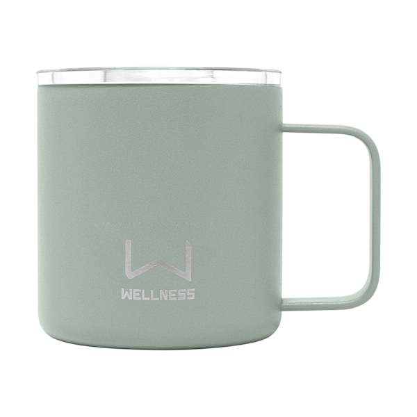 Wellness Mirage Grey Stainless Steel Mug, 10oz