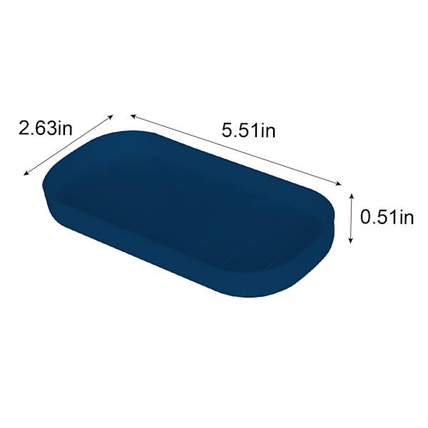 3-Piece Navy Blue Countertop Accessories Set