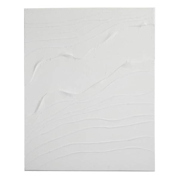 Crosby St. Gesso Monochromatic Impasto Canvas Wall Art, 31x39