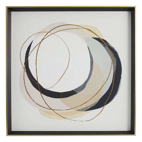 Crosby St. Glass Framed Abstract Print Wall Art, 32"