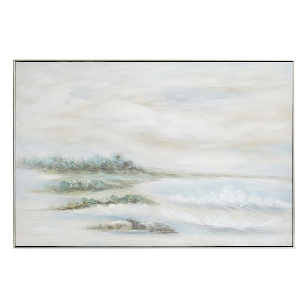 Providence Framed Coastal Landscape Canvas Wall Art, 48x32