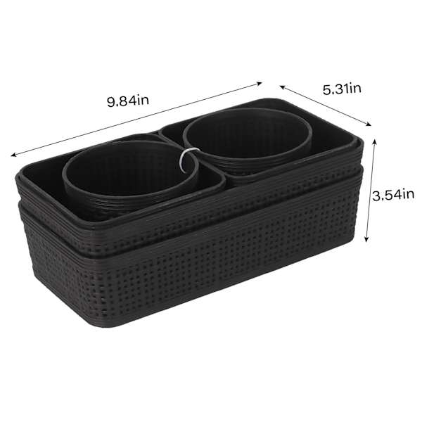 6-Piece Storage Set, Black