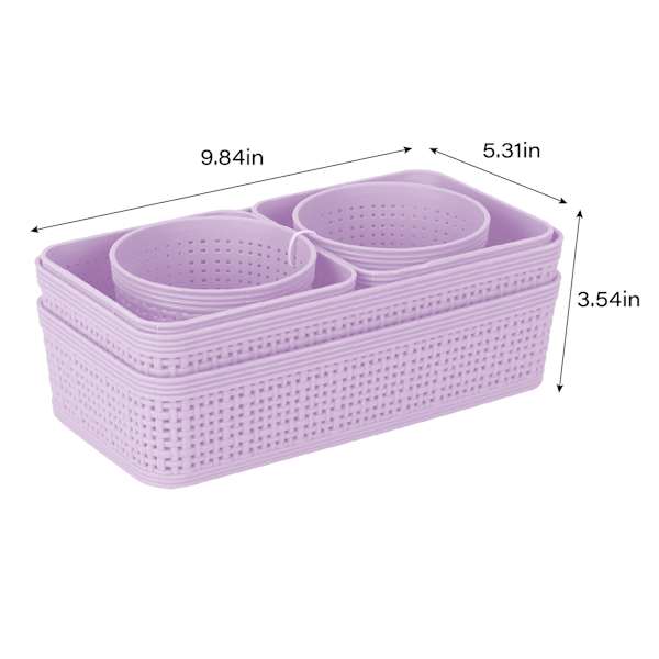 6-Piece Storage Set, Lavender