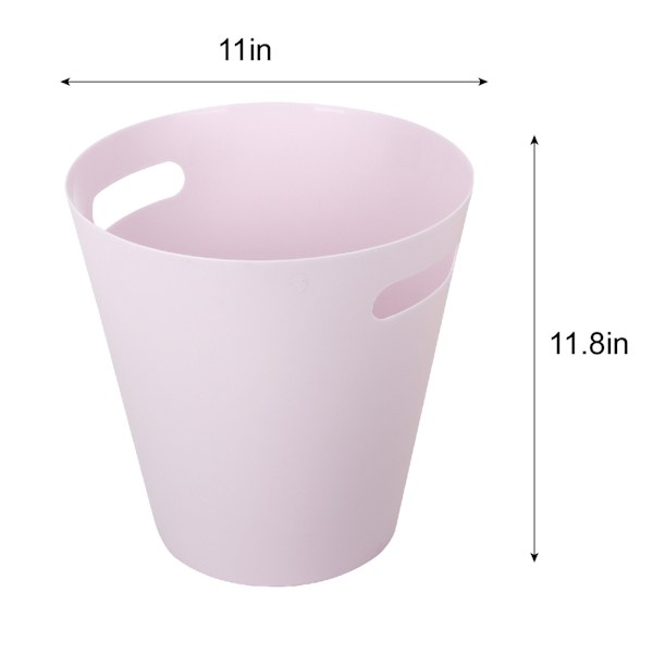 Lavender Round Trash Bin, 12l