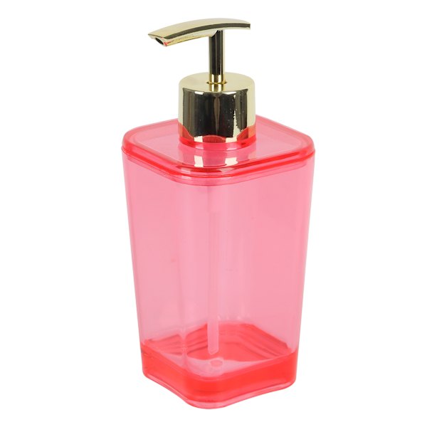 Oh Joy! Hot Pink Plastic Soap Dispenser, 6.5"