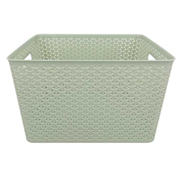 Y-Weave Mint Storage Basket, Small