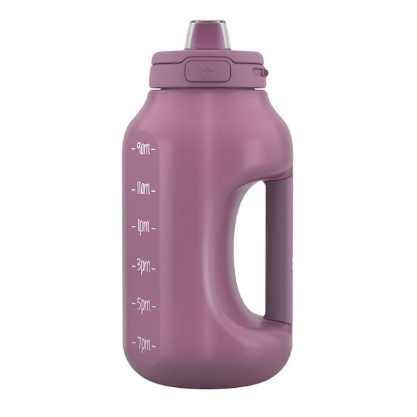 Ello Mauve Plastic Hydra Jug, 64oz