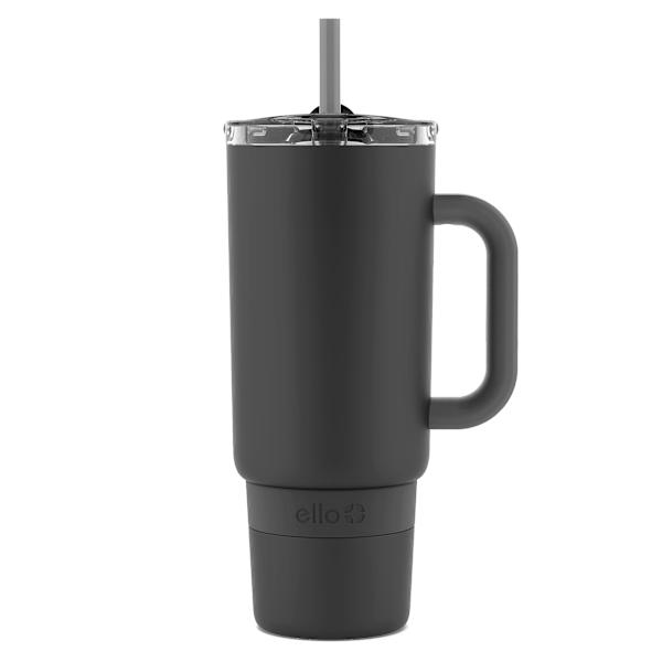 Ello Black Stainless Steel Port Tumbler, 40oz