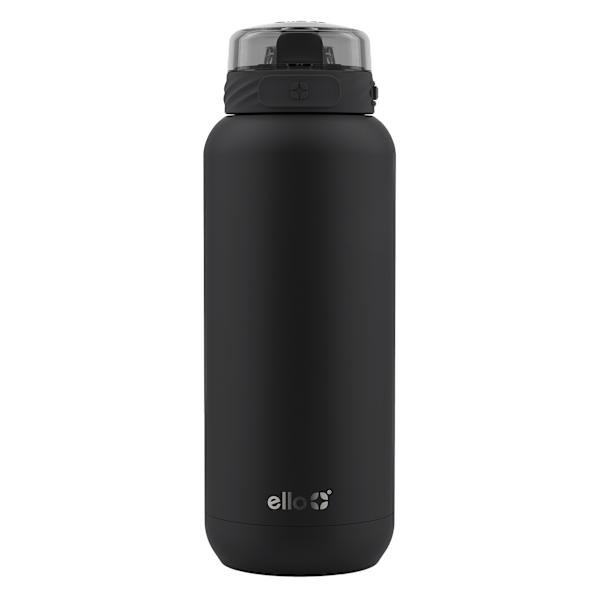 Ello Black Stainless Steel Cooper Water Bottle, 32oz