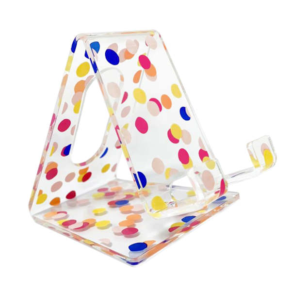 Oh Joy! Clear Confetti Acrylic Phone Holder