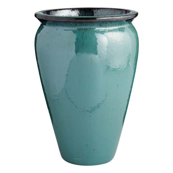 Arcadia Aqua Ceramic Outdoor Planter, Large