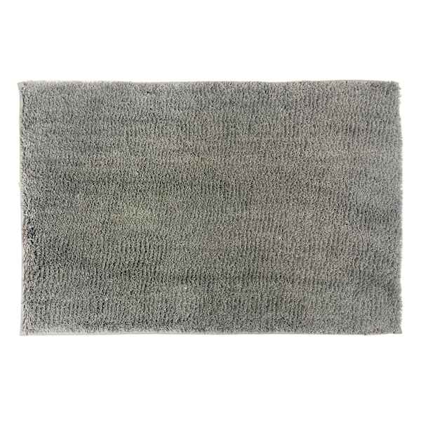 Crosby St. Solid Dark Grey Bath Rug, 20x30