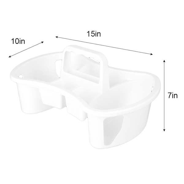White Shower Caddy, Large