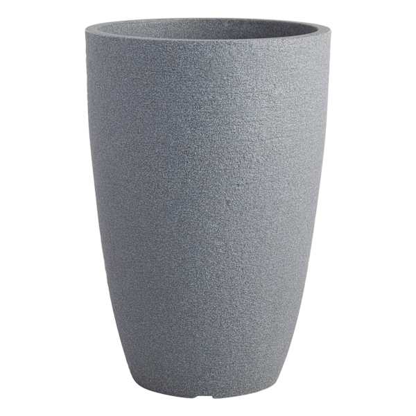 Japi All Weather Proof Charcoal Modern Conic Outdoor Planter, Small