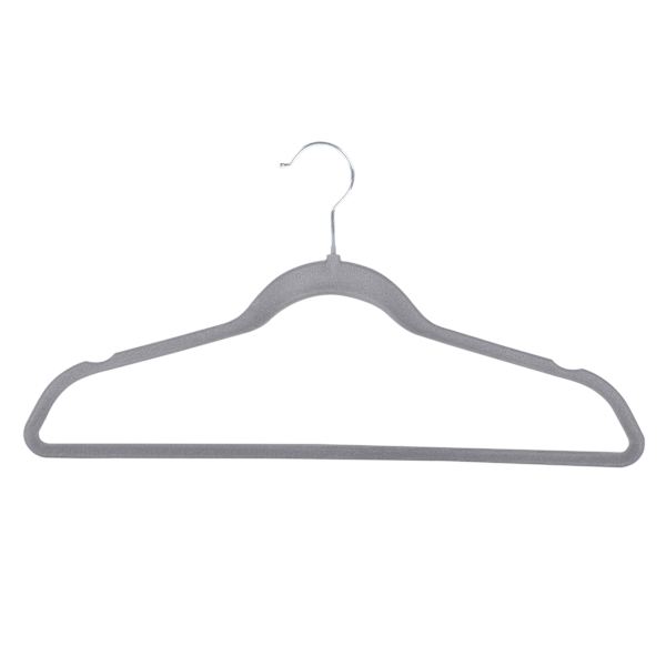 25-Pack Velvet Hangers, Grey