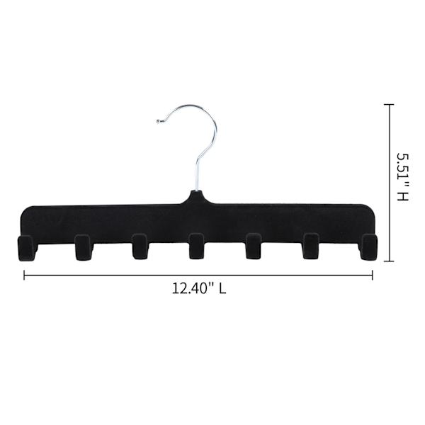 Velvet Belt Hanger, Black