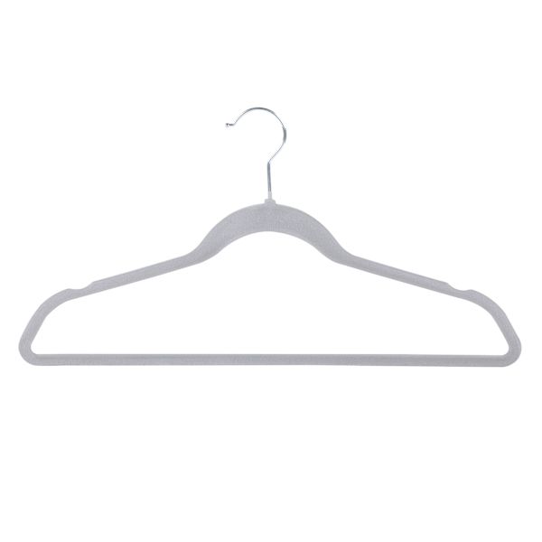 50-Pack Velvet Suit Hangers, Grey