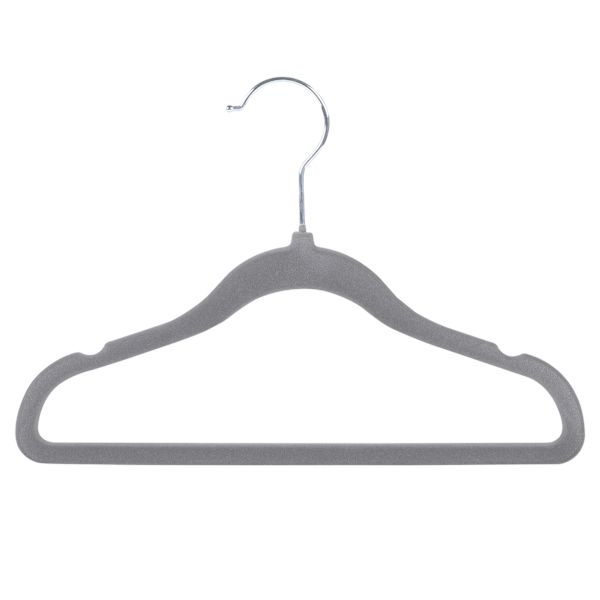Tiny Dreamers 10-Piece Velvet Hanger, Dark Grey