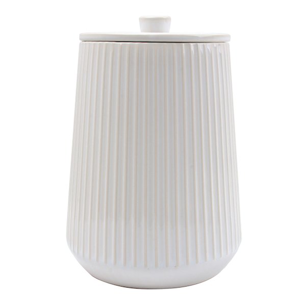 Honeybloom White Pasadena Canister, Large