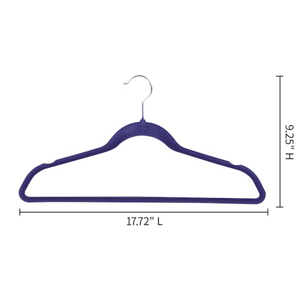 25-Pack Velvet Hangers, Navy Blue