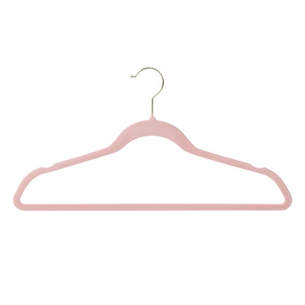 25-Pack Velvet Hangers, Pearl Blush