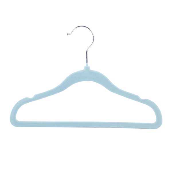 Tiny Dreamers 10-Piece Velvet Hanger, Cerulean