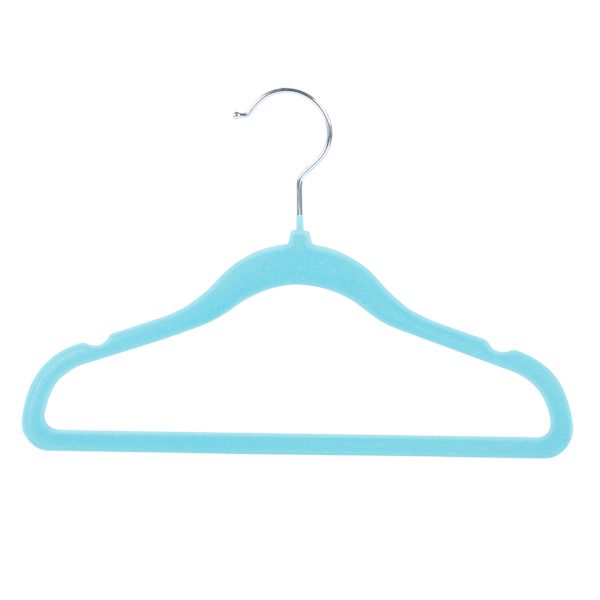 Tiny Dreamers 10-Piece Velvet Hanger, Angel Blue