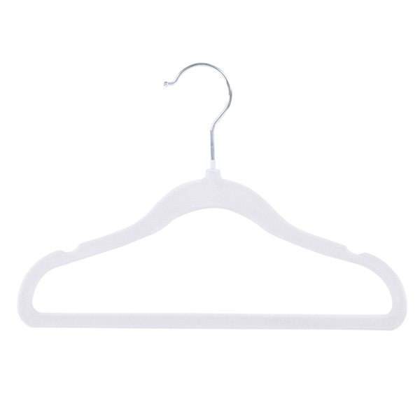 Tiny Dreamers 10-Piece Velvet Hanger, Cloud Dancer