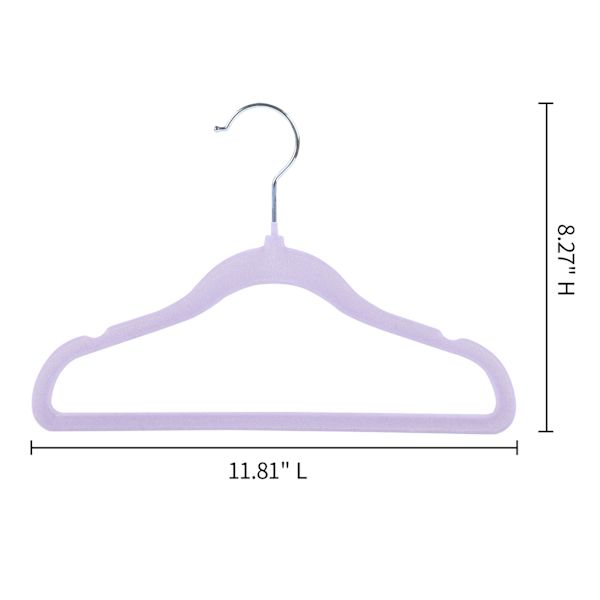 Tiny Dreamers 10-Piece Velvet Hanger, Orchid Petal