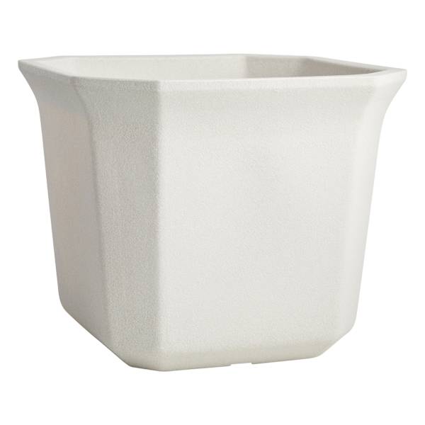 Japi Off-White Square Bell Outdoor Planter, Extra Large