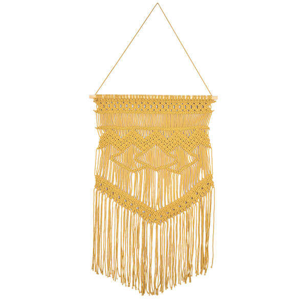 Yellow Macrame Wall Decor, 20x30