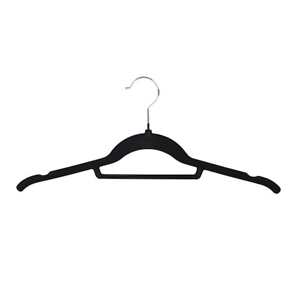 10-Piece Velvet Shirt Hangers, Black