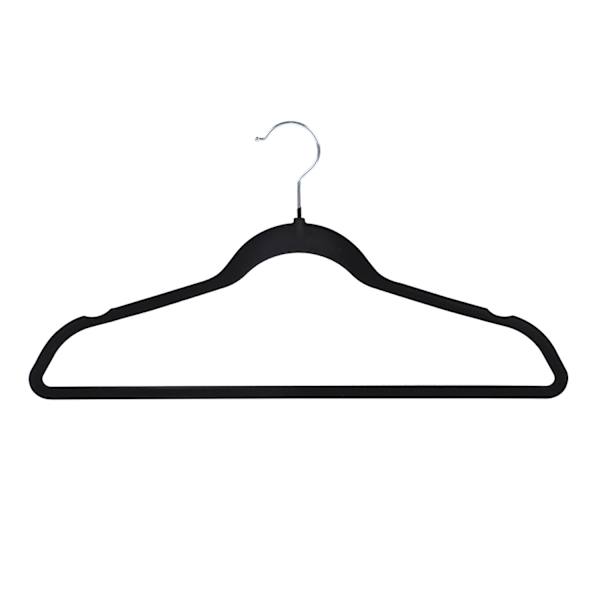10-Piece Velvet Suit Hangers, Black