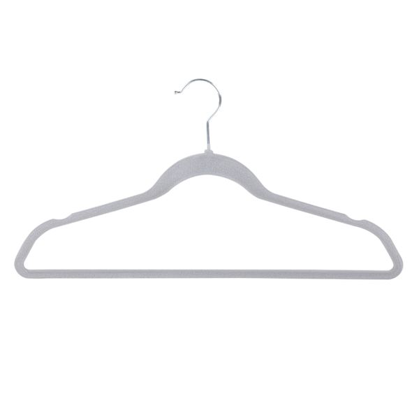 10-Piece Velvet Suit Hangers, Grey